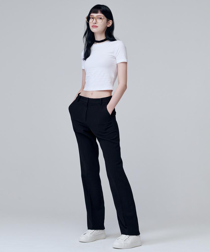 Marop 2140 Stretch Slim Bootcut Pants (Black)