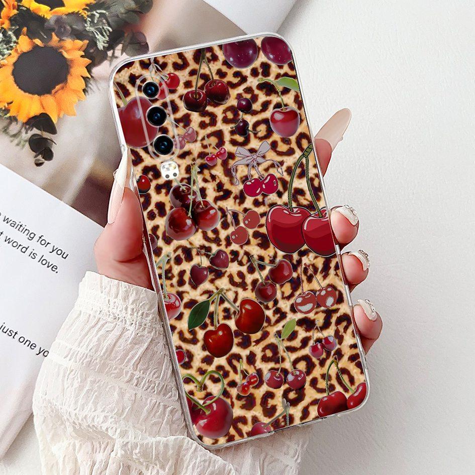 For Huawei P30 Case P30 Pro Cover ELE-L29 ELE-L04 VOG-L29 VOG-L09 Fashion Flower Soft Silicone Bumper For HuaweiP30 P30Pro Coque