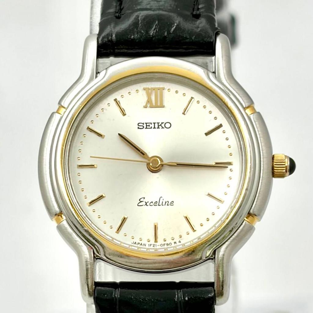 SEIKO Exceline Ladies Watch 100285 with New Strap [New Battery] 1F21-0D90