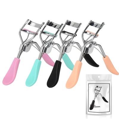 Max&Meet A4 Chrome-Plated Eyelash Curler with Plastic Handle - Korean Eyelash Shaping Tool