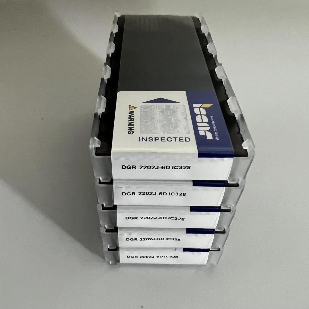 ISCAR / DGR2202J-6D IC328 /Industrial Indexable Carbide Inserts 10 Pcs