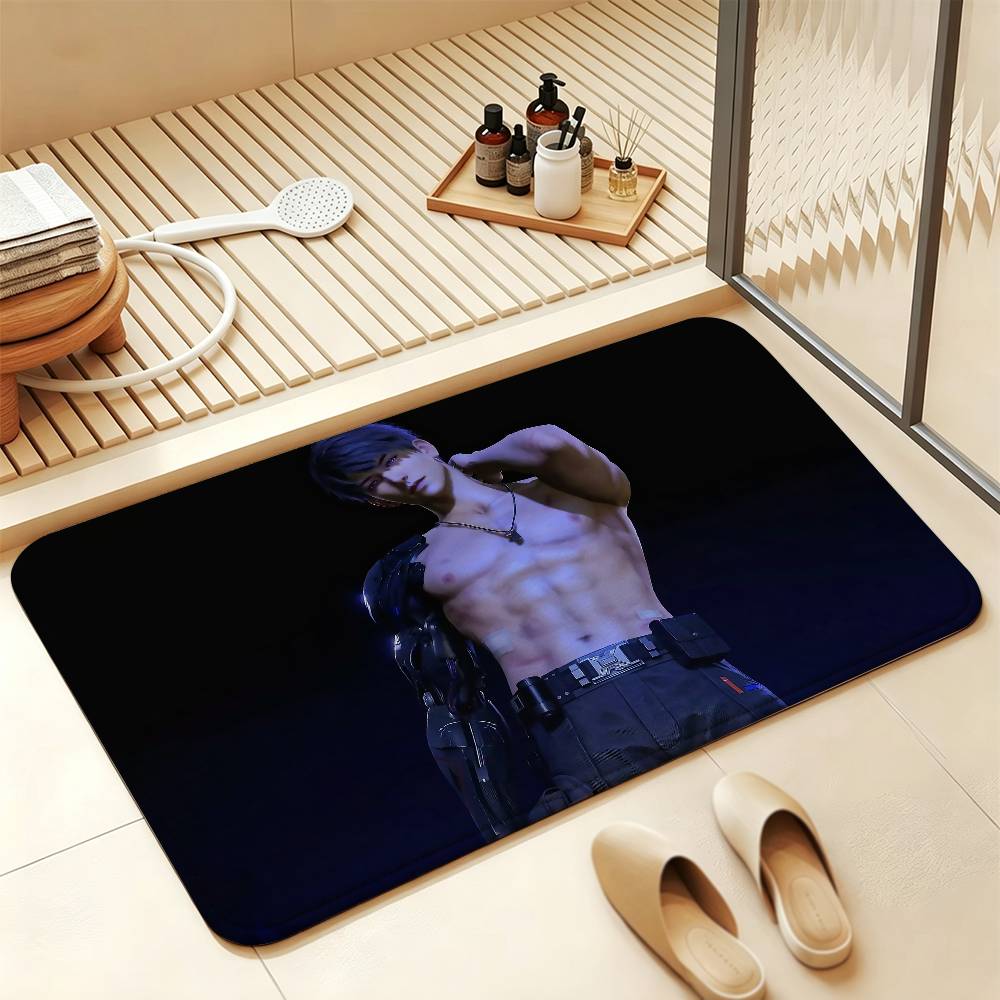 Caleb Xia Yizhou Love and Deepspace Anti‑Slip Floor Mat Short Plush Rug Carpet Soft Comfortable Machine Washable Home Decor