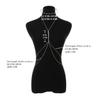 Shiny Sexy Chest Bra Chain Beach Bikini Hanging Neck Waist Ornament Women's Simple Rhinestone Embedding Body Chain Jewelry