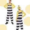 Formemory Cosplay Character Costume Set for Kids, Adults, and Children, 2-Piece Set with Hat, Yellow, Halloween Costume, Play, Amusement Park, Party,