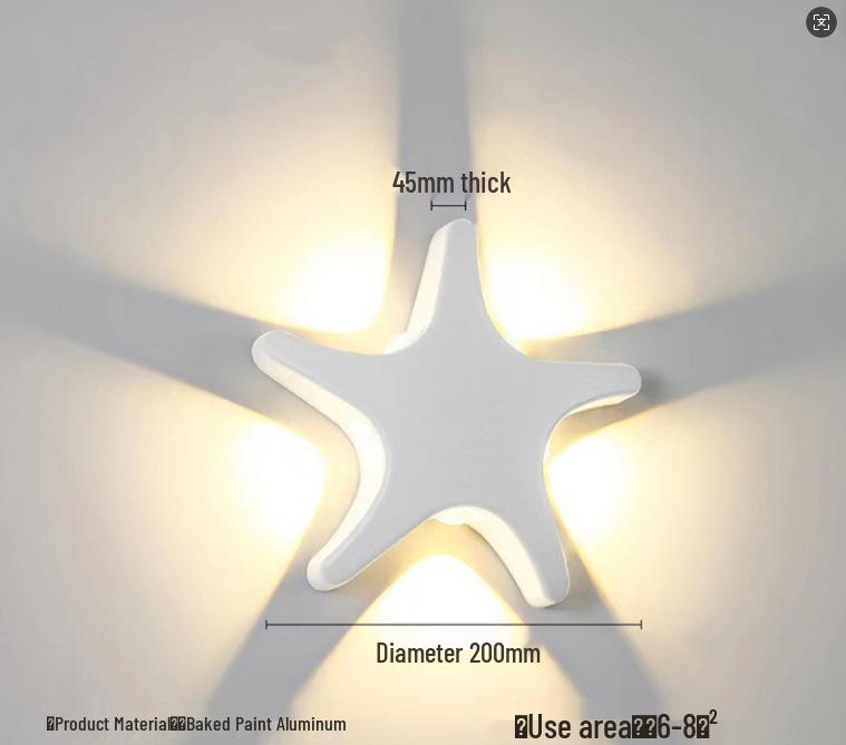 Modern Minimalist Four-Leaf Clover Outdoor Waterproof Wall Light for Courtyard, Balcony, and Aisle Decoration