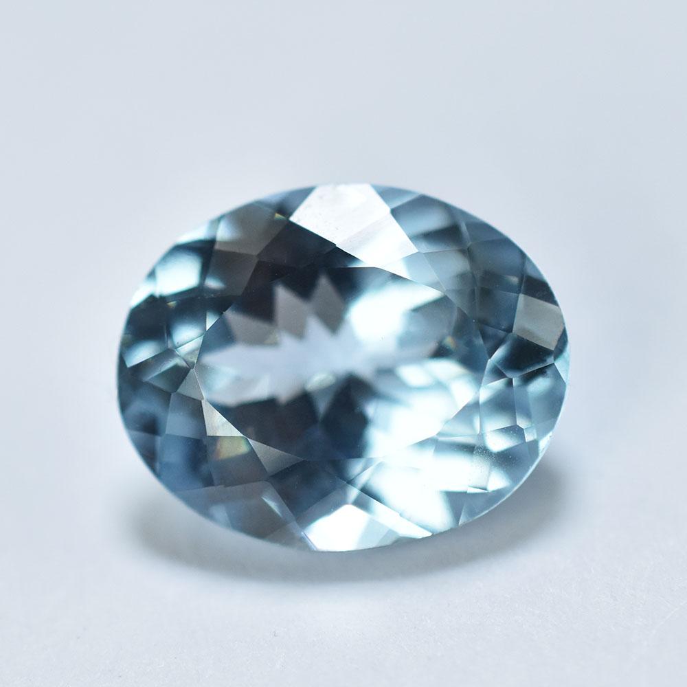 Certified Oval Cut 8.12 Ct Natural Blue Aquamarine Brilliant Loose Gemstone