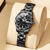 OPK Women's Quartz Analog Watch Simple Lightweight Classic Waterproof Black Full Black