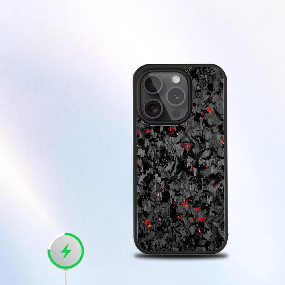 Carbon Fiber Pattern Painting Phone Case  For IPhone 16 15 14 13 12 11 Pro Mini Max Soft Magnetic Cover