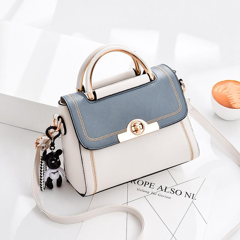 Trendy Spring Summer Mini Bag 2023 Elegant Chic Lady Crossbody Bag Colorful Tote Bag Blue White