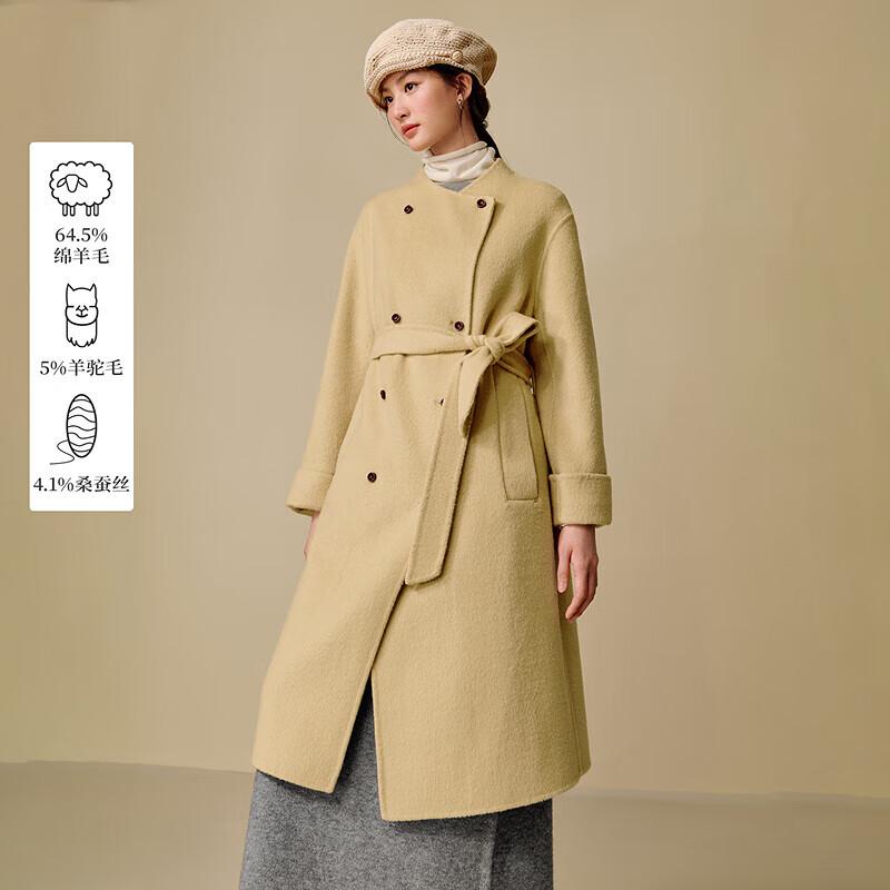 INMAN Alpaca Silk Double-Faced Wool Coat