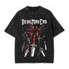 Devil May Cry 3: Dante's Awakening Vintage-Wash Graphic T-Shirt: Double-Sided Design Featuring Dante Character Art & Game Title