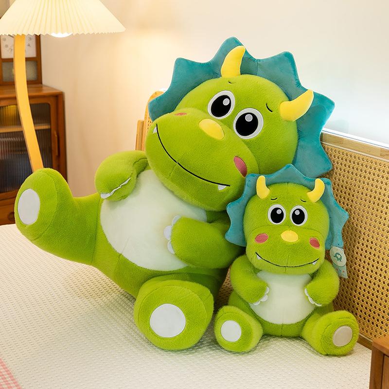 Cartoon Triceratops Plush Toys Boy Birthday Gift Bedroom Dinosaur Office Doll Car Pillow