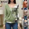Women's Fashion Casual Long Sleeve O-Neck Blouses & Shirts
