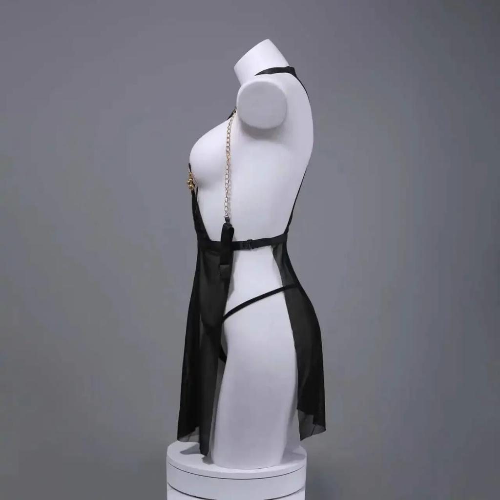 Sexy Lingerie For Women Low Cut Crotchless Bodysuit Erotic Underwear Set Sex Bodysuit Transparent Sexy Porno Nightie