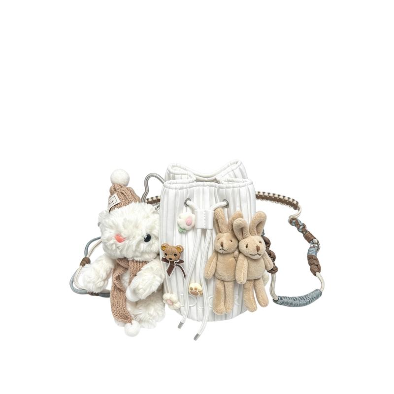 

DIOR Bag [Customized Cosmetic Bag] Canvas Forest Party Romantic Tender Chain Niche Girl Fashion Atmosphere Versatile Elegant Cute Casual Sweet белый