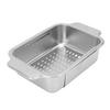 Over The Sink Strainer Extendable 304 Stainless Steel Over The Sink Colander for Kichen Washing Vegetables Fruits L