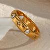 Metal Rings Fashion Dating Jewelry Stainless Steel Texture Comfortable Rings for Adding a Touch of Color to Any Look