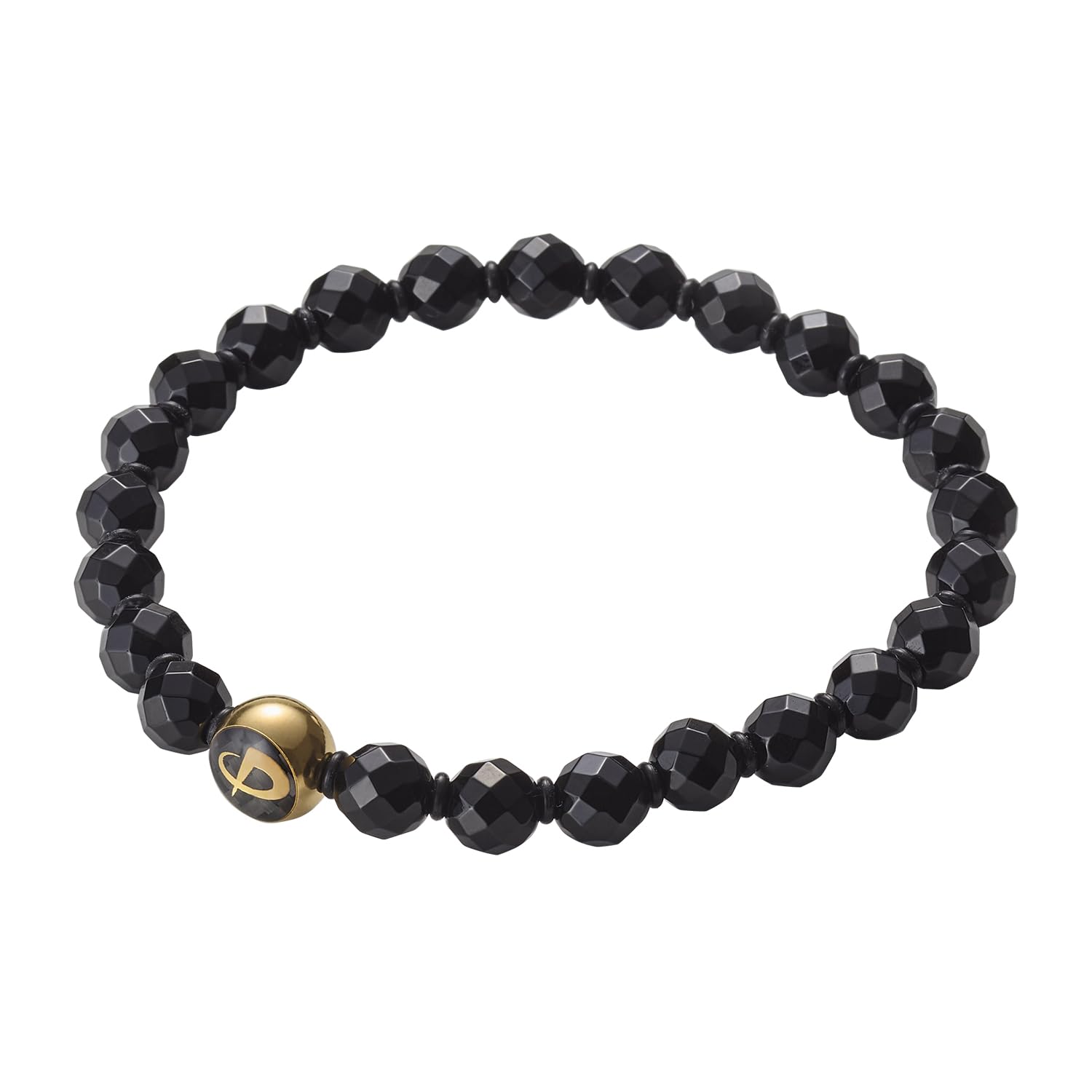 

Phiten Crystal Bracelet, Single Ring Type, Natural Onyx Stone, 6mm Beads, 16cm, Unisex, Jewelry, Health Accessory, Gift
