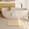 Rubber Non-Slip Quick Dry Absorbent Thin Bathroom Rugs Fit Under Door Bathroom Floor Mats-Shower Rug for In Front of Bathtub, Sink