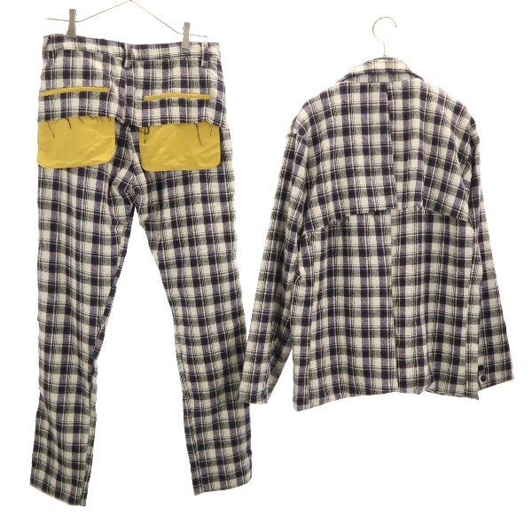 Unused VAST222 19AW Made In Japan Check Pattern Suit Setup 2 Men's Used