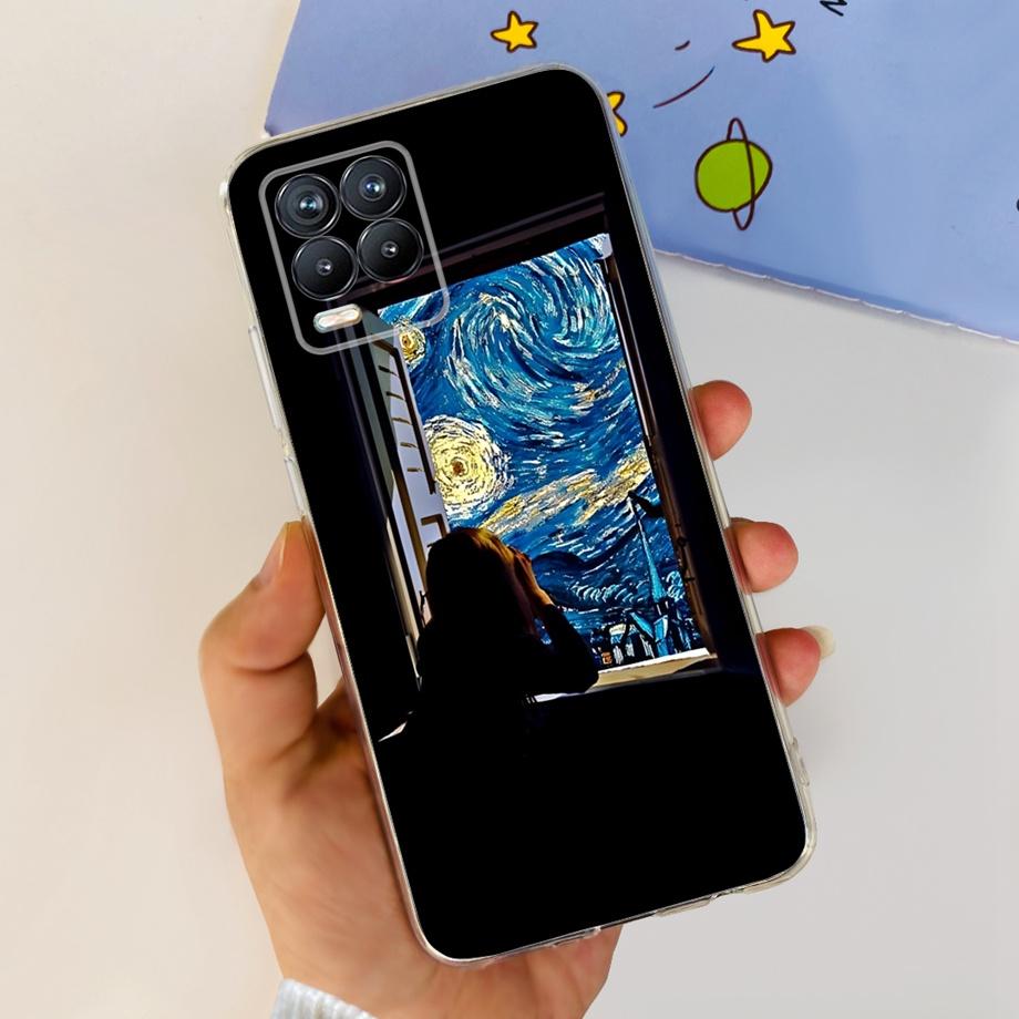 For Realme 8 8i 8Pro 4G 5G Phone Case Clear Soft TPU Silicone Back Cover Cool Cartoon Girly Bumper On Realme8 8 Pro Slim Coques