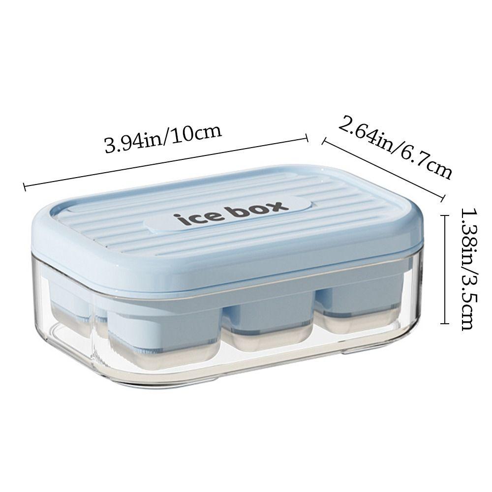 Press Type Summer Ice Cube Tray Quick Frozen With Storage Box Maker Ice Box Homemade Leak-Proof Ice Cube Maker Kitchen