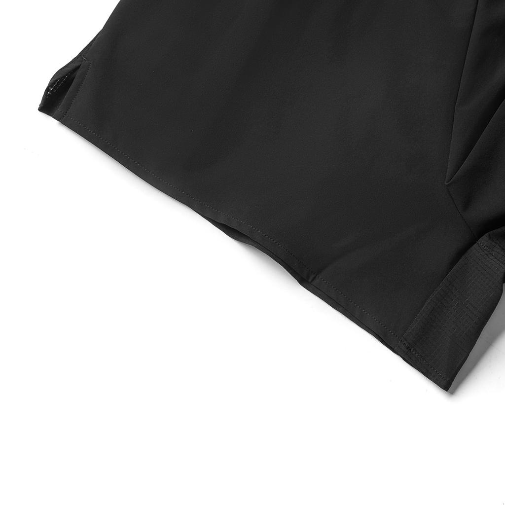 Li Ning Running Series Elastic Logo Quick-Dry Sports Casual Shorts Men shorts Black AKSV005-1