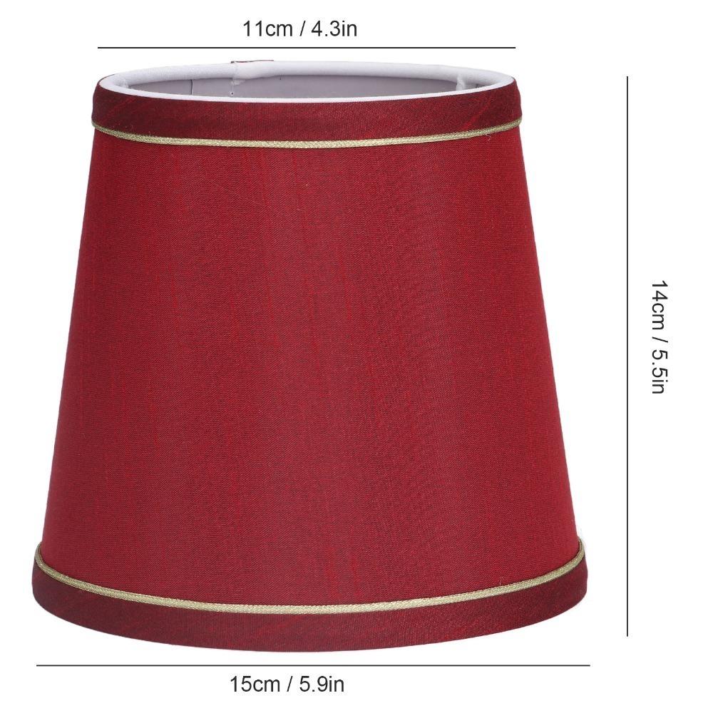 6PCS Fabric Lampshade Clip On Design Small Lamp Shades Simple Lamp Cover  Floor Lamp