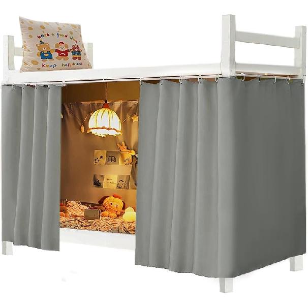 Dorm Home Solid Thicken Bunk Blackout Bed Curtains Cloth Bed Canopy Men Women Single Sleeper