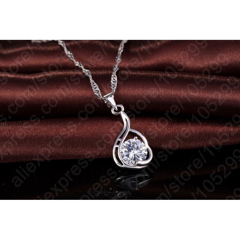 New Arrival Women Girls Wedding Birthday Gift Genuine 925 Sterling Silver Jewelry Sets For Women With Cubic Zirconia