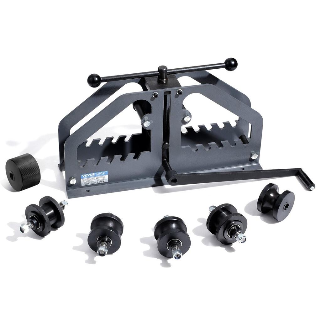 Tube Roller Bender Max 1-1/2" Manual Tube Pipe Roller Bender with 6 Dies
