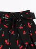 2024 Spring Collection Waist-Tie Print Midi Skirt