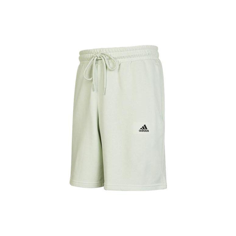 

Adidas с логотипом и эластичным поясом на шнурке, прямые шорты, мужские брюки, светло-голубые HZ7030