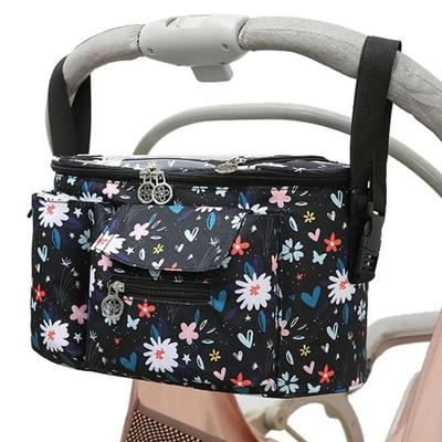 Organizzatore per Passeggino Grande Capacità Borsa Portaoggetti per Carrozzina Passeggino Multi Scomparti Organizzatore per Passeggino Borsa a Tracolla Con