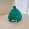 Cappello ciuccio Cappello in lana lavorato a maglia per bambini Ragazzi e ragazze Autunno e inverno Caldo ispessito Pullover per neonati Cappello a buccia di melone Tendenza