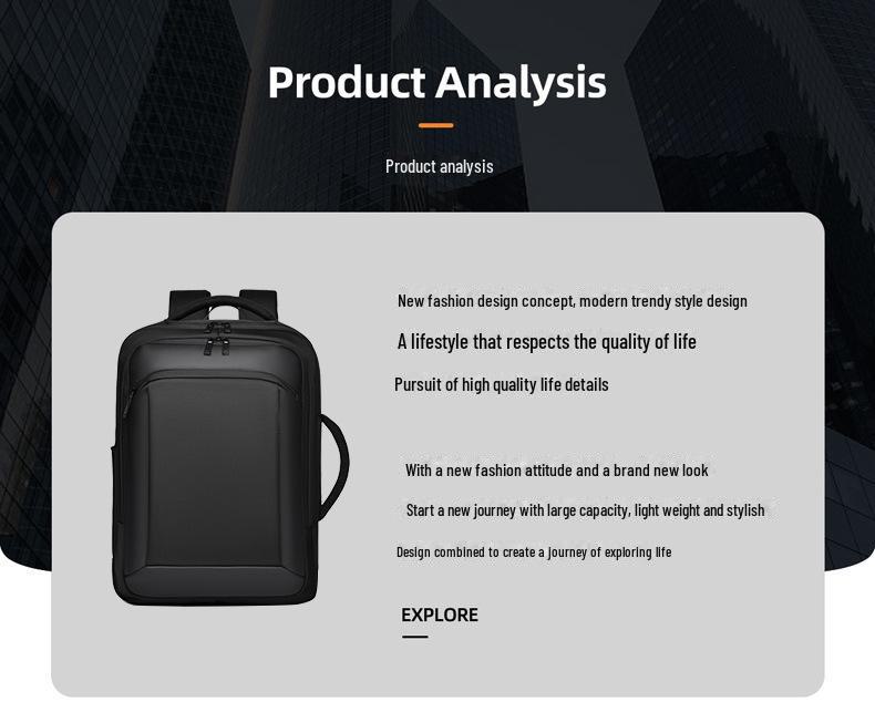 Men's & Women's High-End Fashion Backpack - Ballistic Nylon, Waterproof, Lightweight, Commuter & School Bag