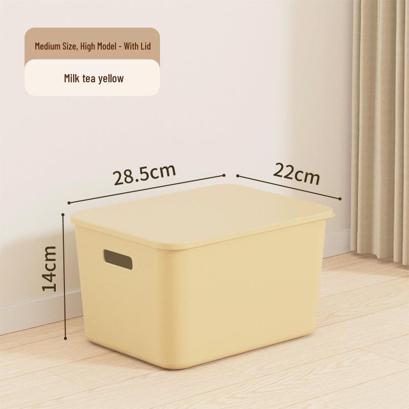Aufbewahrungsbox aus Kunststoff mit Deckel - Ideal für Kleidung, Snacks und Sonstiges