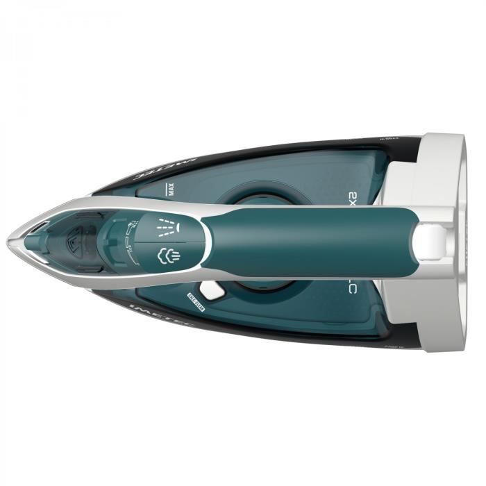 Žehlička Imetec ZeroCalc Z1 2500 - Nerezová žehlicí plocha - Modrá, Bílá - 120 g/min - 0,25 l