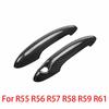 Carbon Fiber Car Door Handle Covers Trim Replacement Parts Fit For BMW MINI Cooper S R50 R52 R53 R55 R56 R57 R58 R59 R61 JC