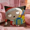 Family GGuys Funny Anime Cushion Cover Premium Comfort Reversible Pillow Cove Two In One Design For Any Room  Car Interior
