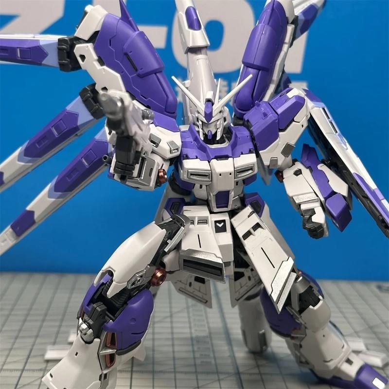 Zhujiang Model Hi Nu Gundam 1/144 Scale Amuro Assembly Model Action Figure Bonus Face Mask Collectible Mobile Suit For Adult
