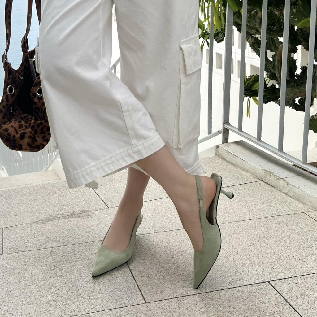 Chunxin French One-Word Strap Mary Jane Pointed Single Shoes Women Shallow Mouth High Heels Women