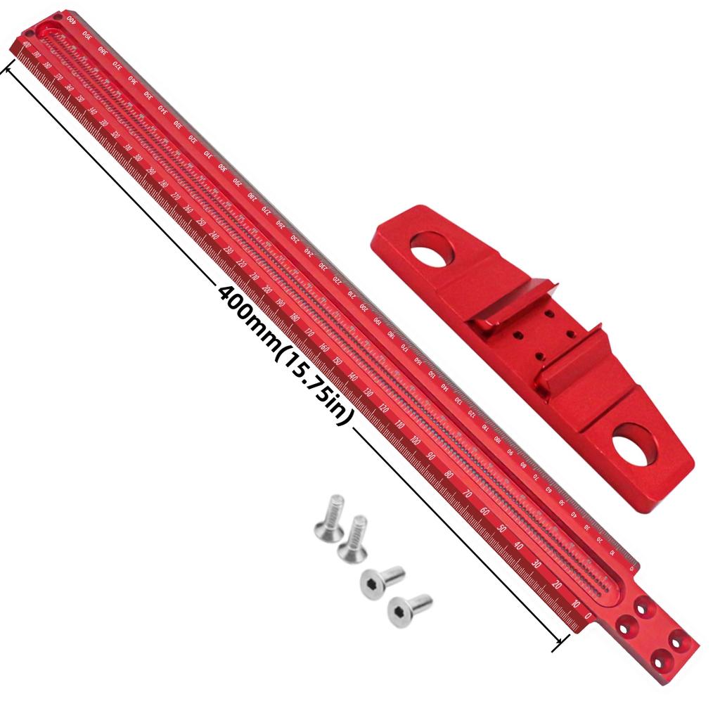 Woodworking Scriber T-Square Ruler, 90 Degree Line Gauge Scriber Tool Marking Gauge - Precision Crossed-out Hole Scribing Ruler