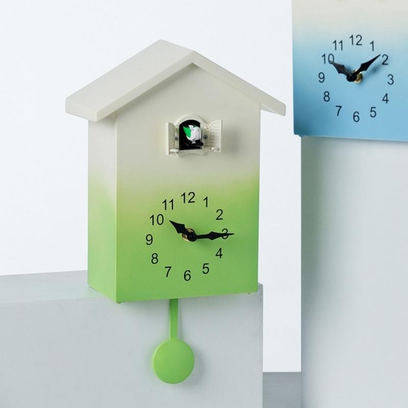 Chimings Cookoo Clock Volumes Adjustable Cookoo Clock Wall Decoration Battery Operated Pendulums Cuckoo Clock for Home