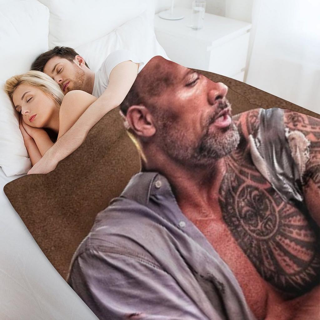 Dwayne Johnson Wurfdecke Pelzige Decken für Sofas Thermische Sofadecken