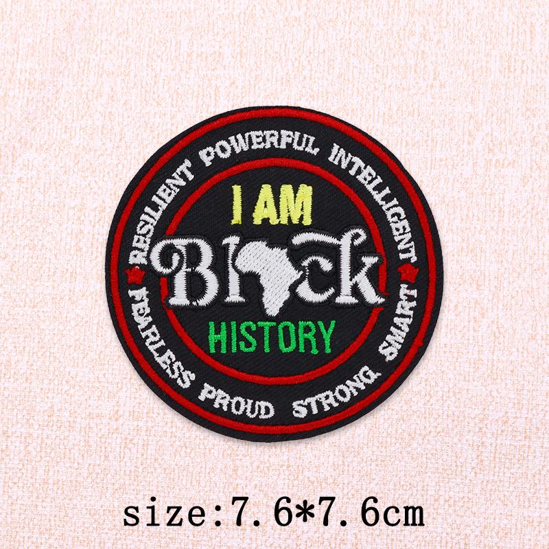 Black Girl Embroidery Patch Iron On Patches For Clothing Black Girl Magic Patches On Clothes DIY Sewing Ironing Patch Applique