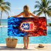 Asciugamano da Spiaggia Lyon FC ad Asciugatura Rapida in Microfibra Assorbente Portatile da Viaggio per Nuoto