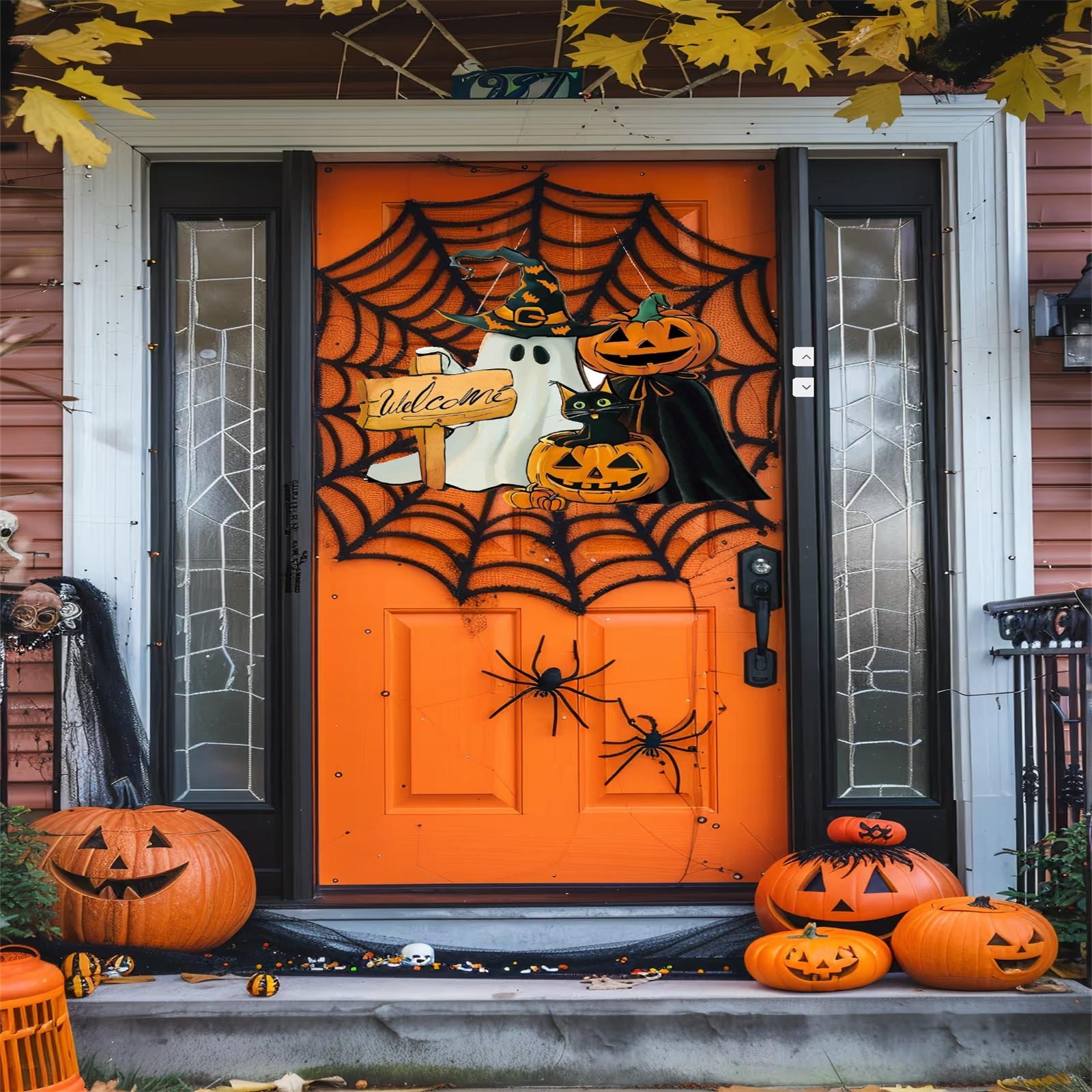 

Хэллоуин Приветственная табличка Венок из скелета Деревянные украшения для вечеринки на Хэллоуин One Size