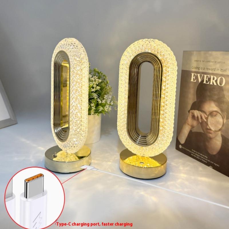 LED Tischlampe USB-Aufladung Touch-Schalter Raumdekorationslicht Leselicht Nachttischlampen Nachtlicht
