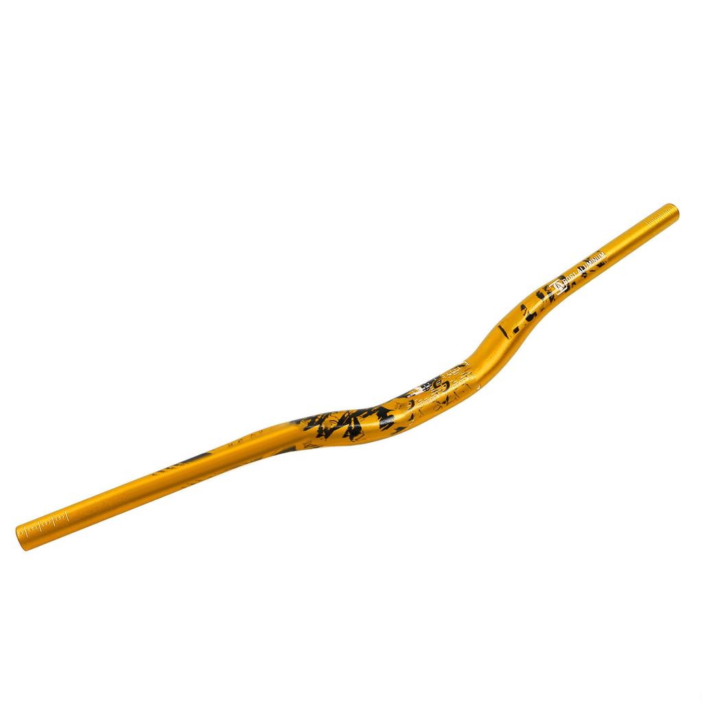 Guidão de Bicicleta Guidão Riser Bar Extra Longo Liga de Alumínio 31.8x720mm Para Ciclismo Amarelo